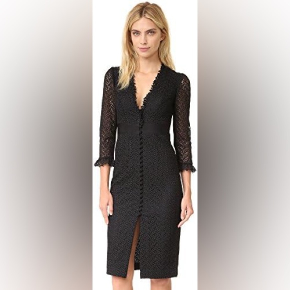 Jill Jill Stuart Black Lace Sheath Dress size 4